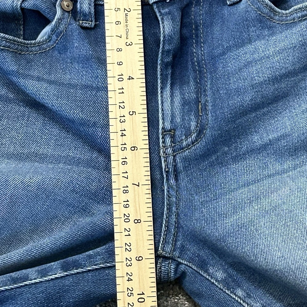 Kancan Mid-Rise Distressed Skinny Jeans | Women's Size 7/27 - Picture 10 of 12